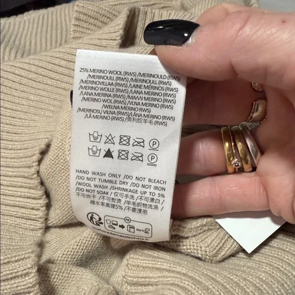 Munthe Eivan Knit Sleeveless Pullover with Ruffle Detail Large - Picture 12 of 12